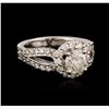 Image 2 : 14KT White Gold 2.22ctw Diamond Ring