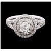 Image 1 : 14KT White Gold 1.15ctw Diamond Ring