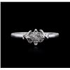 Image 1 : 10KT White Gold 0.10ctw Diamond Ring