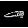 Image 2 : 10KT White Gold 0.10ctw Diamond Ring