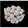 Image 1 : 14KT White Gold 0.86ctw Diamond Ring