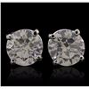 Image 1 : 14KT White Gold 5.05ctw Diamond Stud Earrings