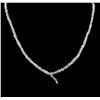 Image 1 : 49.29ctw Rough Cut Diamond Necklace - 14KT White Gold