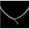 Image 2 : 49.29ctw Rough Cut Diamond Necklace - 14KT White Gold