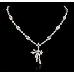 14KT White Gold 3.82ctw Diamond Necklace
