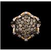 Image 1 : 1.32ctw Brown Diamond Ring - 14KT Rose Gold