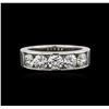 Image 1 : GIA Certified 1.64ctw Diamond Wedding Band - 14KT White Gold