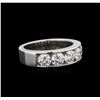 Image 2 : GIA Certified 1.64ctw Diamond Wedding Band - 14KT White Gold