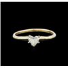 Image 1 : 0.27ctw Diamond Solitaire Ring - 14KT Yellow Gold