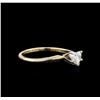 Image 2 : 0.27ctw Diamond Solitaire Ring - 14KT Yellow Gold