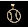 Image 1 : 14KT Yellow Gold 1.07ctw Diamond Pendant