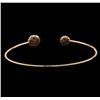 Image 2 : 14KT Rose Gold 0.54ctw Diamond Bangle Bracelet