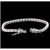 Image 3 : 14KT White Gold 6.25ctw Diamond Tennis Bracelet