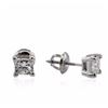 Image 2 : 14KT White Gold 1.11ctw Diamond Solitaire Earrings