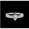 Image 1 : 14KT White Gold .74ct Diamond Ring
