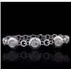 Image 1 : 14KT White Gold 0.49ctw Diamond Bracelet