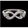 Image 1 : 14KT White Gold 0.28ctw Diamond Ring