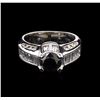 Image 1 : 3.71ctw Fancy Black Diamond Ring - 14KT White Gold