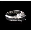 Image 2 : 3.71ctw Fancy Black Diamond Ring - 14KT White Gold