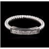 Image 1 : 14KT White Gold 0.14ctw Diamond Ring