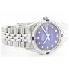 Image 2 : Rolex Stainless Steel Diamond and Sapphire DateJust Watch