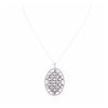Image 1 : 14KT White Gold 1.47ctw Diamond Pendant With Chain