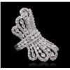 Image 2 : 18KT White Gold 10.62ctw Diamond Ring