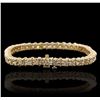 Image 2 : 14KT Yellow Gold 6.90ctw Diamond Bracelet