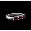 Image 2 : 2.85ctw Ruby Ring - 14KT White Gold