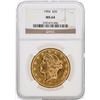 Image 1 : 1904 NGC MS64 $20 Liberty Head Double Eagle Coin