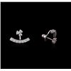 Image 2 : 0.91ctw Diamond Earrings - 14KT White Gold