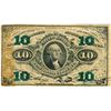Image 1 : Third Issue United States 10 Cent Green Back Fractional Currency Note