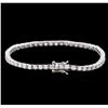 Image 2 : 14KT White Gold 4.49ctw Diamond Tennis Bracelet