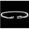 Image 3 : 14KT White Gold 4.49ctw Diamond Tennis Bracelet