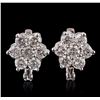 Image 1 : 14KT White Gold 3.04ctw Diamond Earrings