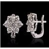 Image 2 : 14KT White Gold 3.04ctw Diamond Earrings