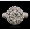 Image 1 : 14KT White Gold 4.62ctw Diamond Ring