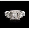 Image 1 : 14KT White Gold 2.09ctw Diamond Ring
