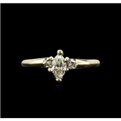 0.46ctw Diamond Ring - 14KT Yellow Gold