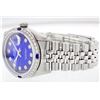 Image 8 : Rolex Stainless Steel Diamond and Sapphire DateJust Men's Watch