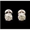 Image 1 : 14KT White Gold 1.69ctw Diamond Stud Earrings