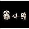 Image 2 : 14KT White Gold 1.69ctw Diamond Stud Earrings