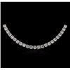 Image 1 : 18KT White Gold 21.08ctw Diamond Necklace