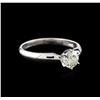 Image 2 : 14KT White Gold 0.75ct Round Cut Diamond Solitaire Ring