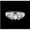 Image 1 : 18KT White Gold 0.86ctw Diamond Ring