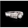 Image 2 : 18KT White Gold 0.86ctw Diamond Ring