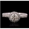 Image 1 : 14KT White Gold 1.41ctw Diamond Ring