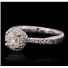 Image 2 : 14KT White Gold 1.41ctw Diamond Ring