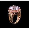 Image 3 : 14KT Rose Gold 7.92ct Pink Amethyst and Pink Sapphire Ring