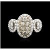 Image 1 : 14KT White Gold 1.76ctw Diamond Ring